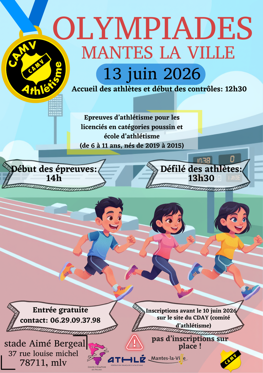 Compétitions samedi 13/06/2026 EA/PO à Mantes La Ville
