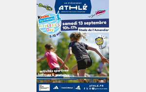 ATHLETIC DAY OUVERT A TOUS LES ENFANTS DE 5 à 12 ans!!!