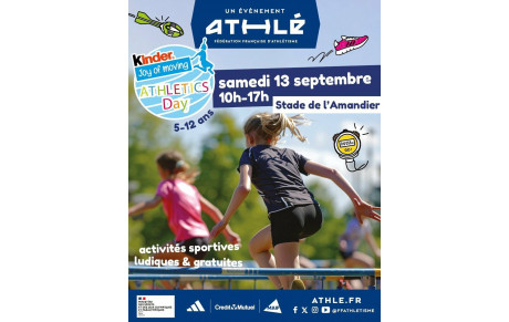 ATHLETIC DAY OUVERT A TOUS LES ENFANTS DE 5 à 12 ans!!!